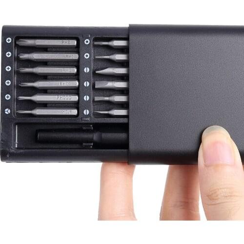 Screwdriver Kit 24 Precision Magnetic Bits DIY Dismountable Screw Driver Set Mini Tool Case For Smart Home PC Phone Repair