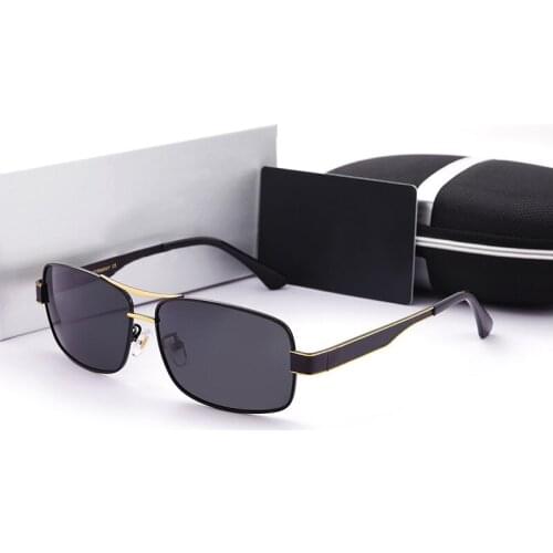 Luxury Brand Designer Sunglasses Men Polarized Driving Coating Glasses UV400 Metal Square Retro Eyewear For Men/Women Gafas 553