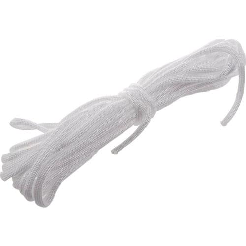 20FT Paracord Parachute Cord Lanyard Nylon Desert Survival 7 Strand-White