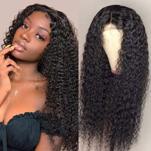 13x4 Jerry Curly Lace Frontal Wig Pre Plucked Remy Curly Lace Front Human Hair Wigs 4x4 Lace Closure Wig For Women T Part Wigs