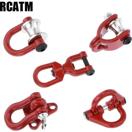 RC Model Metal Lifting Pulley Butterfly Ring Buckle For 1/10 RC Crawler Car TRX4 TRX6 G63 RC4WD D90 D110 Axial SCX10 CC01 TF2