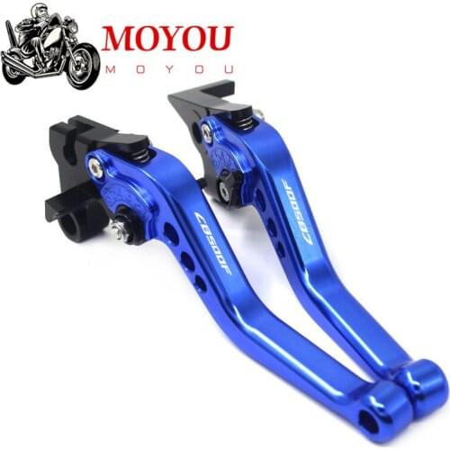 For HONDA CB500F CB 500 F cb500f 2013-2015 Short & Long Motorcycle CNC Adjustable Brake Clutch Levers logo CB500F