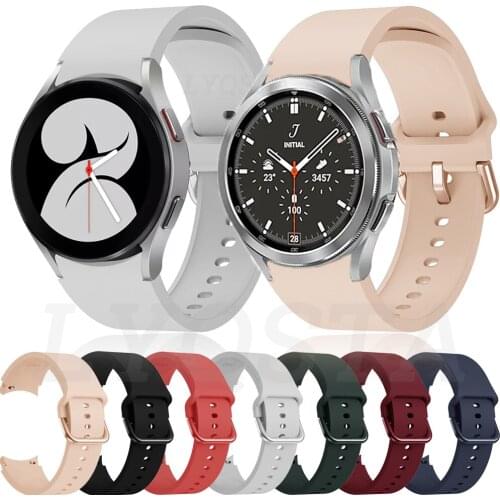 Silicone Strap For Samsung Galaxy Watch4 classic 46mm 42mm Replacement Wristband Galaxy Watch 4 44mm 40mm Official Style Correa