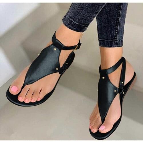 Women Sandals Pattern Sandals Anti-slip Cover Heel Flip-Flop Beach Shoes Sandals Women 2021 Luxury Designer Brand zapatos mujer