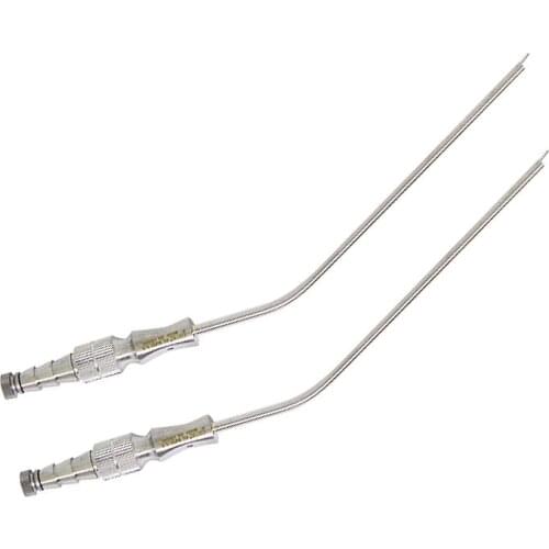 Stainless Steel Dental Saliva Ejector Suction Tips Surgical Curved Tips Aspirator Autoclavable Suction Tube
