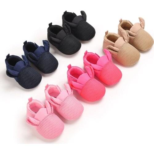 Baby Boys Girls Slippers Mesh Cute Cartoon Animals Non Slip Bottom House Walking Crib Shoes for Infants 0-18M