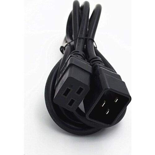 1 pcs IEC320 Female C19 to Male C20 Power Mains Extension Cable 1.8m for PDU UPS 16A Heavy-Duty Computer