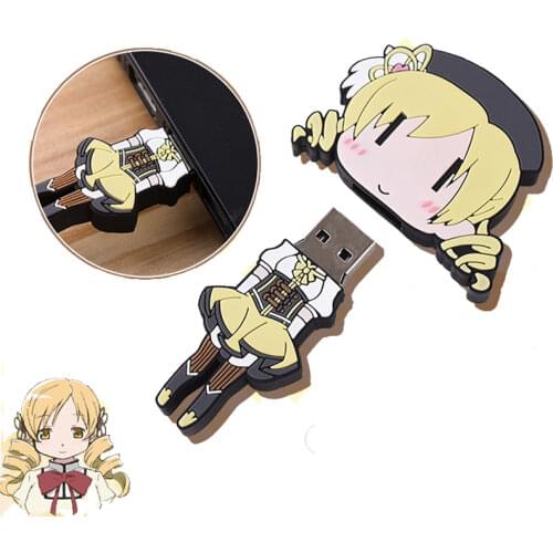 Puella Magi Madoka Magica Tomoe Mami Anime Cosplay USB Stick Flash Drive Memory Stick Storage Cosplay Props Accessories Gift