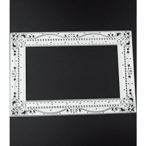 YINISE 823 RECTANGLE Metal Cutting Dies For Scrapbooking Stencils DIY Album Paper Cards Decoration Embossing Folder Die Cutter