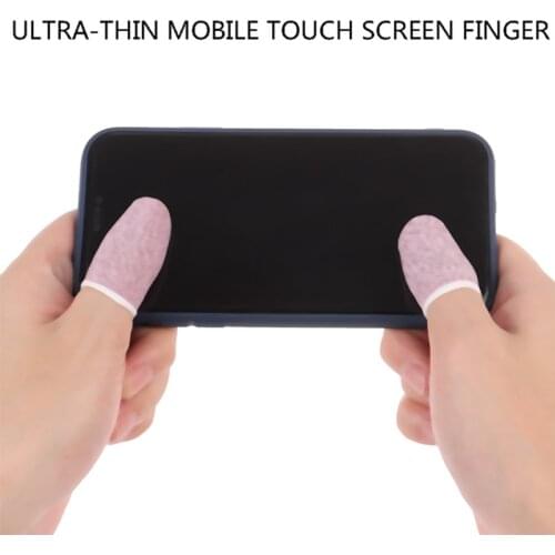 6 Pcs Sweat-proof Mobile Game Thumb Finger Sleeve Touch Screen Sensitive Gloves