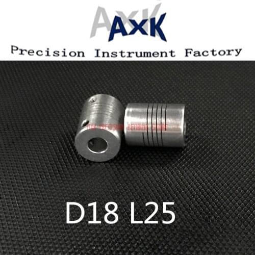 2021 Rolamentos Bearing 2pcs D18 L25 Cnc Motor Jaw Shaft Coupler Coupling Stepper Connector 3mm 4mm 5mm 6mm 6.35mm 7mm 8mm 10mm