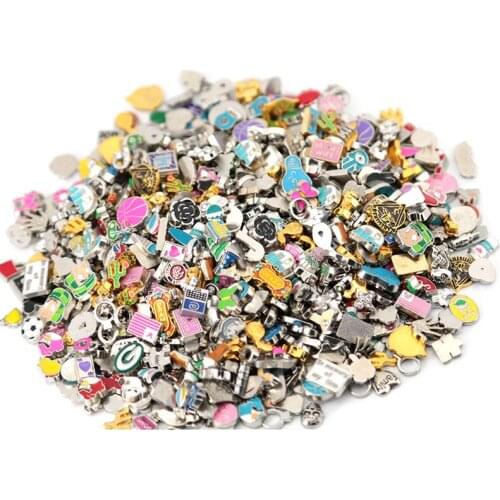 500pcs/lot Wholesale Mix Style More Than 999 Designs Zinc Alloy Metal Floating Charm For Memory Glass Locket Charm Free Shipping