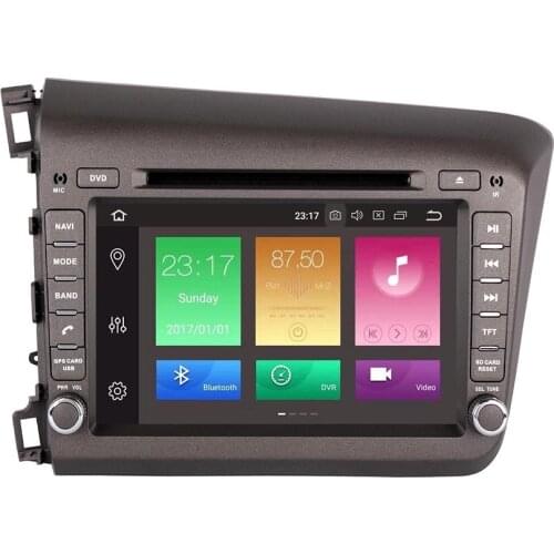 8 inch 4G android 10 car dvd gps player for honda civic 2012-2014 Auto radio player gps navigation car sat navi 2din dvd System