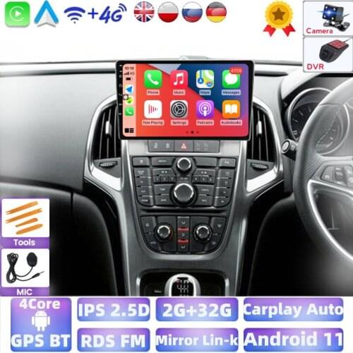 2GRAM + 32GROM Car Radio Video Player For Buick Excelle 2 2009 - 2015 For Opel Astra J 2009 - 2017 Android 11 Navigation gps dvd