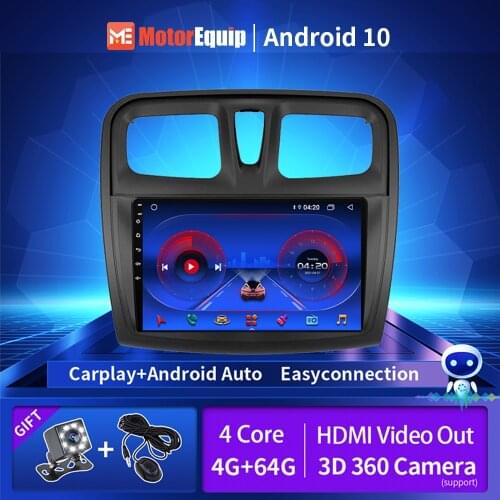 Car Radio For Renault Logan 2 Sandero 2012-2019 2 din Audio Multimedia Player Stereo Video Android 10.0 Carplay Rear Camera 4G