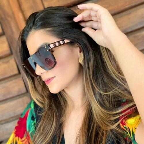 Rice Nail Decoration One-piece All-match Sunglasses Fashion Trend Classic Luxury Colorful High-quality Personality Shades UV400