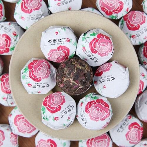 Yunnan Huacha Xiaotuo Tea 250g China Rose Pu'er Tea Combination Huacao Tea Black Rose Tea