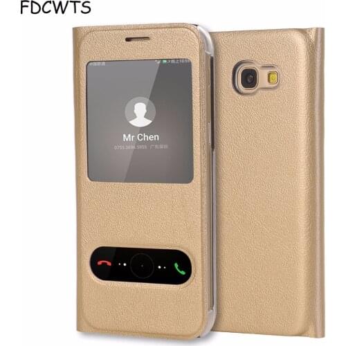 Flip Cover Leather Phone Case For Samsung Galaxy A7 A5 A3 2017 A 3 5 7 SM A320F A520F A720F SM-A720F SM-A520F SM-A320F DS Wallet