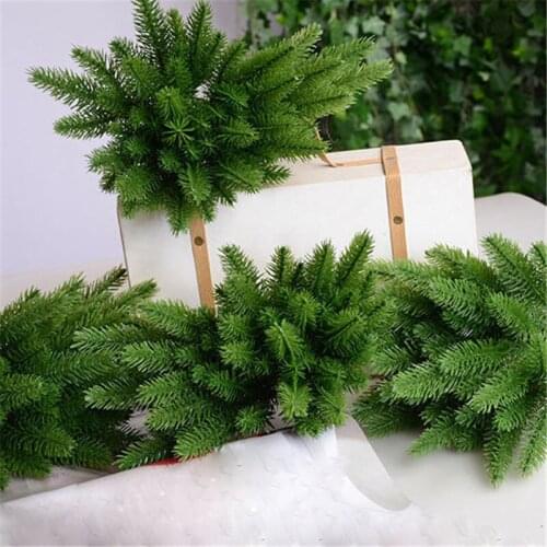 Artificial Plants Pine Branches Christmas Prop Decoration Fake Leaf Vine Wall Hanging Wedding Home Living Room Garden Decor