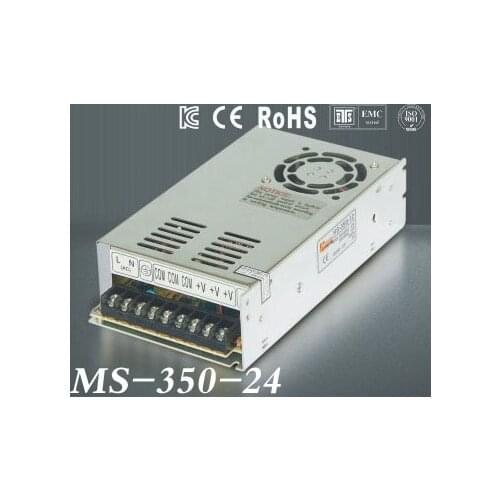Usine prix 350 W 24 V 14.6A sortie unique Mini taille LED Switching Power Supply 220vac-dc24v transformateur fonte 24V MS-350-24