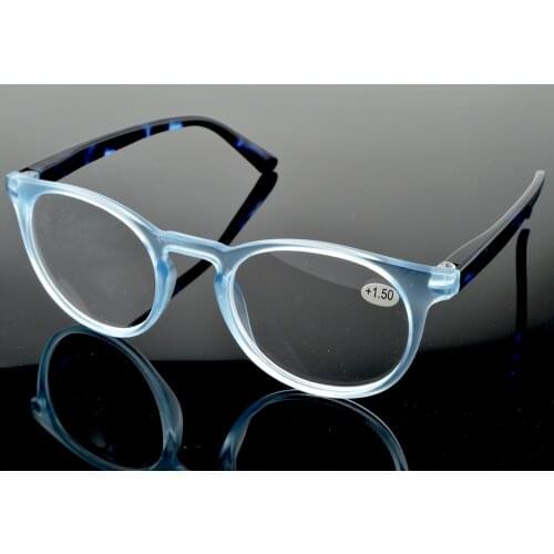 Clara Vida= 2021 Classic Retro Round Ultralight Frame Anti-fatigue Lens Fashion Reading Glasses +0.75 +1 +1.25 +1.5 +1.75 To +4
