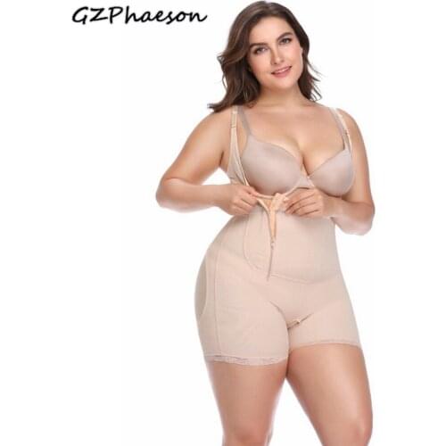 Waist Control Corsets Ladies Body Shapers Women Plus Size Firm Control Shapewear Adjustable Modeling Strap Slimming Bodysuits