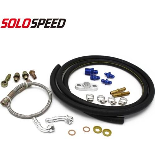 Oil and water Feed Line Drain Fitting Flange Kit on the Turbocharger T25 T28 T25/T28 G28 GT25 GT28 Series
