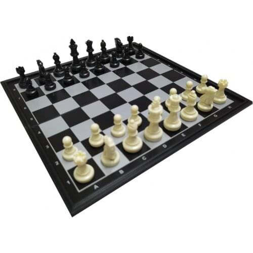 1set Mini International-Chess Foldable Portable Magnetic Chess Draughts Set Strategy Board Games Educational Toys for Travel