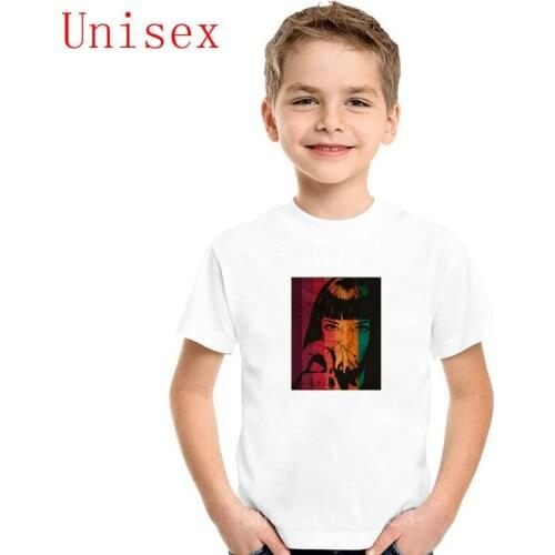 Pulp Fiction Mia - Pulp Trendy pop girl clothes Summer kids Short Sleeve Kawaii High Quality boys clothes Kpop children clothes