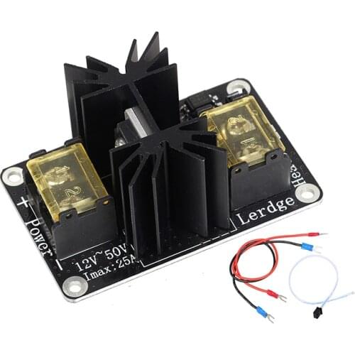 Max 30A 3D Printer General Add-on Heated Bed Power Expansion Module Hot bed Module High Power Module MOS Tube with Cables