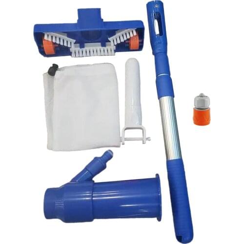Swimming Pool Cleaning Maintenance Set Handle Spa Hot Tub Kit Cleaner Tool Portable Handle Cleaning Tool Pool Suction Head