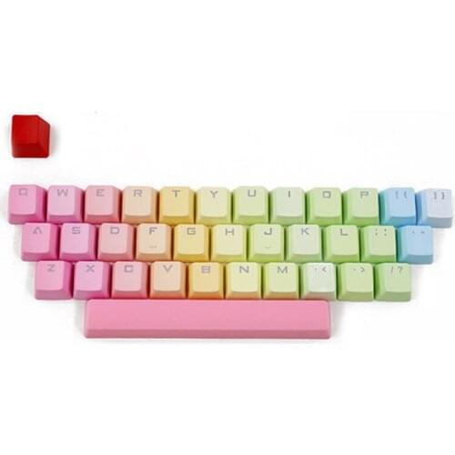 2021 New RGB PBT 35 Keys OEM Double Shot Backlit Keycaps for cherry Mechanical Keyboard