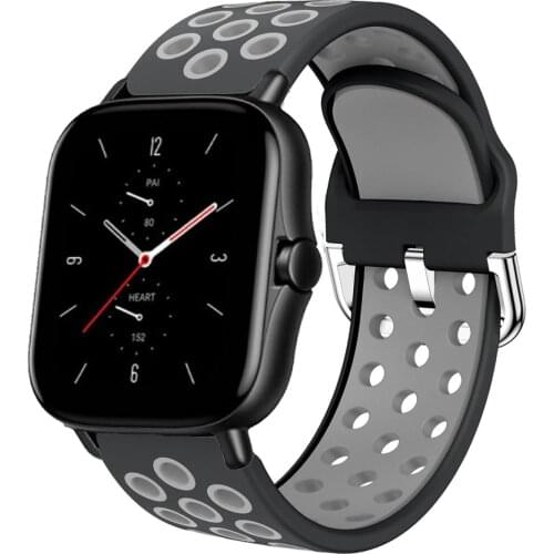 For Huami Amazfit GTS 2 Strap Sport Silicone Watch Strap GTS 2E/GTS 2 Mini Watchband 20mm Bracelet Wristbands For Haylou LS02