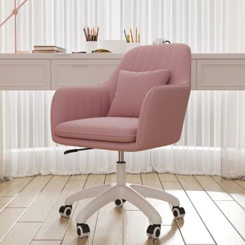 Student Dormitory Study Computer Chairs Front Desk Writing Lifting Swivel Office Chair for Bedroom Balcony Leisure Back Armchair