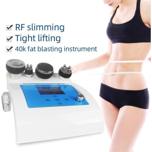 New 4 in 1 Ultrasonic RF Cavitation Machine Vacuum Liposuction Body Slimming Radio Frequency Weight Loss Tighten Anti-Wrinkle