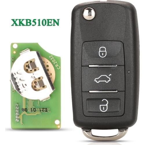 Bilchave 3 Buttons XKB510EN VVDI Universal Remote Car Key Xhorse For B5 Type English Version No Transpponder Chip