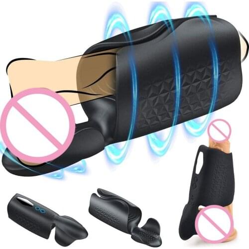 Vibrating Cock Ring Silicon Adjustable Vibrator Penis Ring Men And Clitoris Long Time Sex Tablets For Men Delay Ring Sex Toy