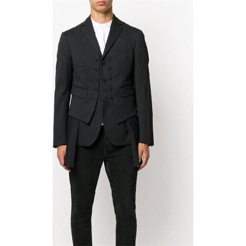 XS-6XL New 2021 Mens clothing fashion GD hair stylist Catwalk Slim Complex personality stitching Suit plus size Singer costumes