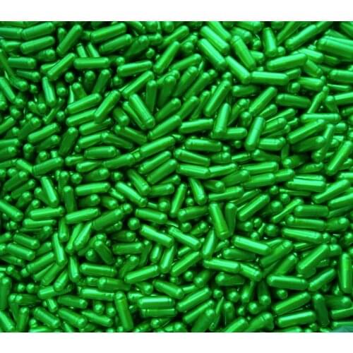 0# 5,000pcs! Pearl Green colored Empty Capsules,Gelatin Empty Capsule 0#!(joined or seperated capsule available!)