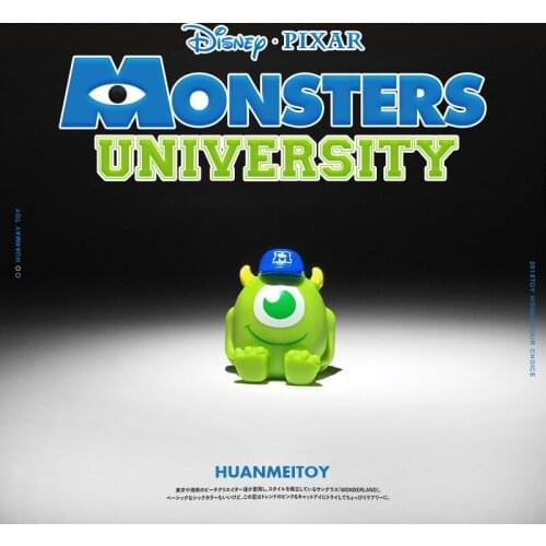 36PCS/lot 4cm Disneyland monster university big eyed monster soft rubber kneading cute doll