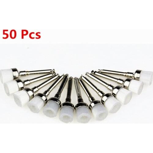 50pcs/Pack Dental Lab Nylon Small Latch/Taper Polishing Polisher Prophylaxis Soft Brushes Dentist Products 0.6cm Brus