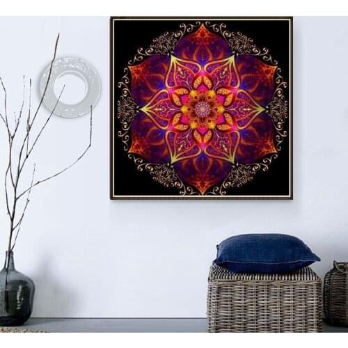 Embroidery Diamond 5D DIY Diamond Painting Flowers Cross Stitch Kits Full Square Diamond mosaic 3D Wall Sticker mandala