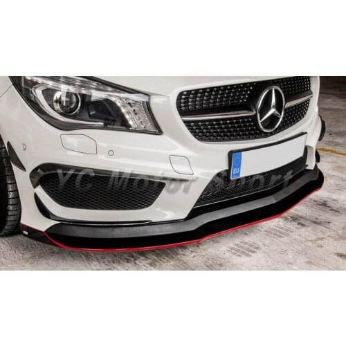 Car Accessories Carbon Fiber RZ RZA-290 Style Front Lip Fit For 2013-2015 MB W117 C117 AMG CLA45 Front Lip Splitter