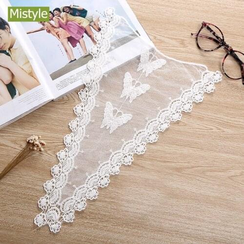 White cotton Lace Applique Lace Accessories Lace Patches on the collar for Dress Neckline Decoration
