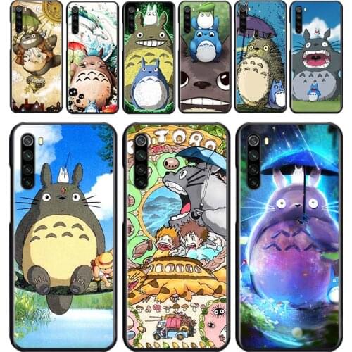 Totoro Cute Cat for OPPO Reno 2 Z 2Z 2F 3 4 Pro 4G 5G ACE 10X ZOOM F7 A5 A9 2020 Silicone Soft Black Phone Case