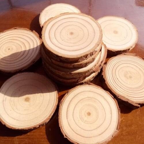 Wood Durable Coaster Coaster Natural Round Wooden Cup Pad Slice Cup Mat DIY Round Heat Tableware Decoration Home Decor Placemats