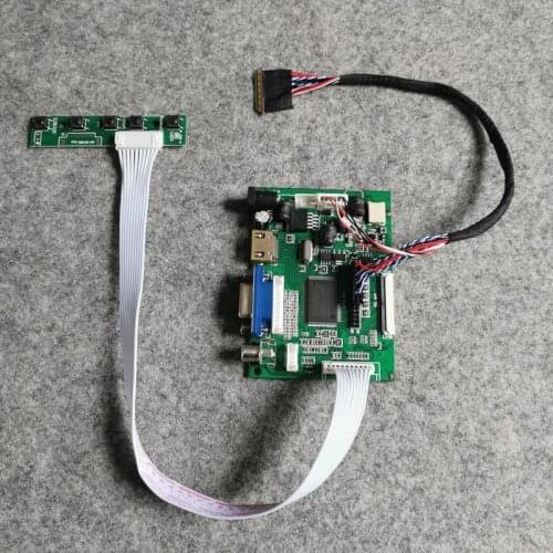 LVDS 40 Pin VGA AV notebook LCD monitor controller drive board 60Hz WLED Kit 1600*900 Fit B140RW01/B140RW02/B140RW03 matrix