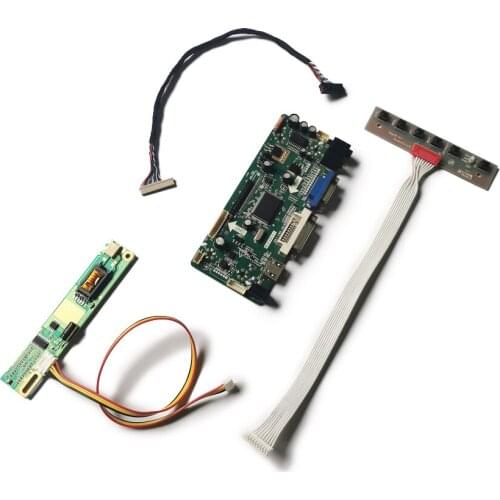 Display controller board DIY kit screen M.NT68676 For CLAA141XC01/CLAA141XF01 LVDS 20-Pin VGA+DVI 1CCFL 1024*768