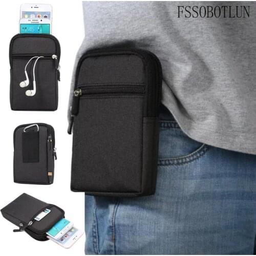 FSSOBOTLUN,Outdoor Hiking Sports Multi-Pockets Phone Waist Case For iPhone 8 Plus 5.5 inch 7 Plus 6 Plus 6S Plus Vintage Style