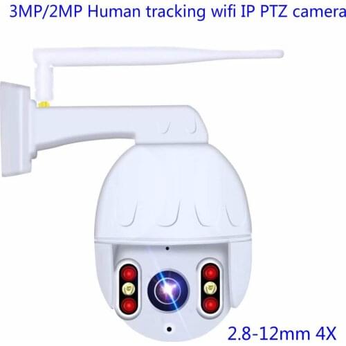 3MP 2MP Human Auto Tracking Wifi IP PTZ Camera P2P 4X Zoom Auto Track Wireless CCTV Cameras 3MP Smart Surveillance Camera